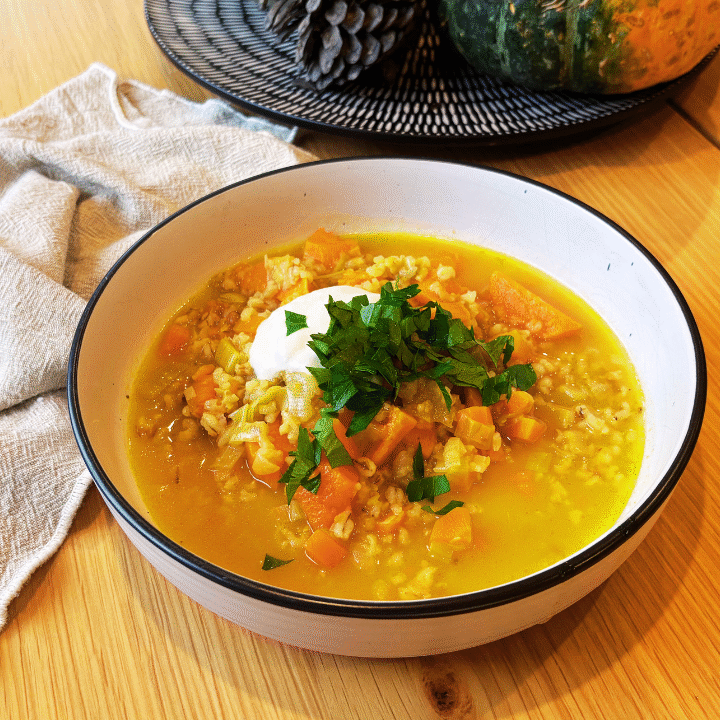 Autumn Root and Grain Soup
