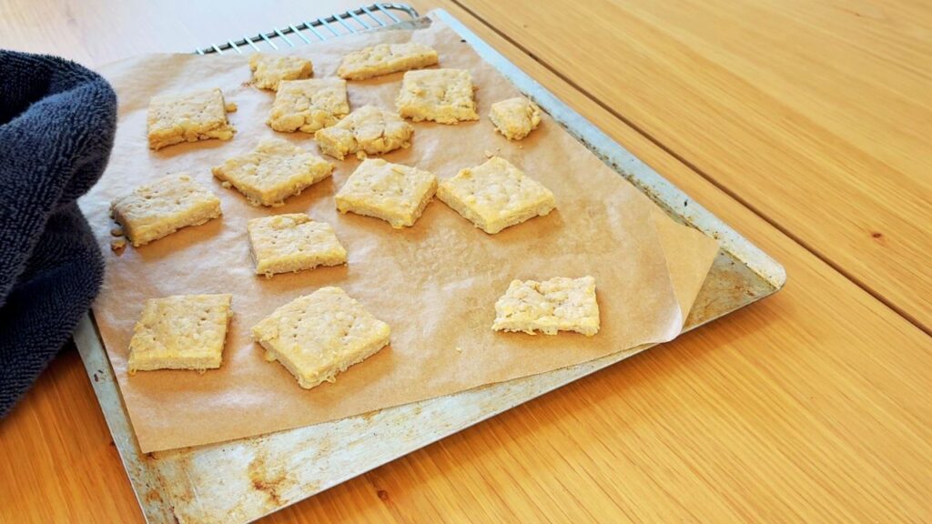 Toddler friendly winter cheese cracker snacks