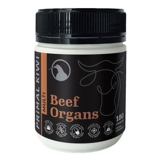 Primal Kiwi multi beef organs supplement