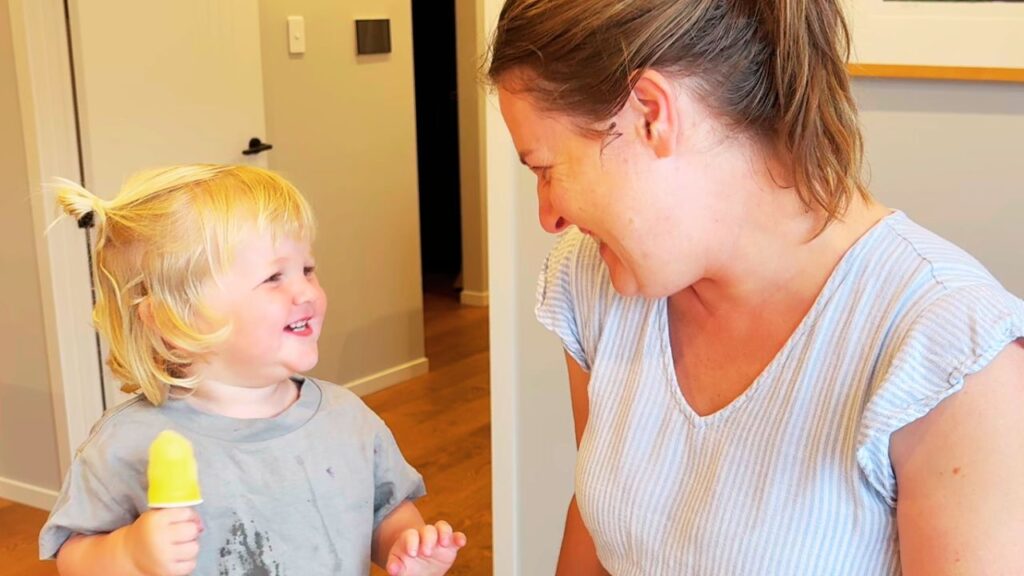 mother and toddler sharing a joyful moment during everyday family life